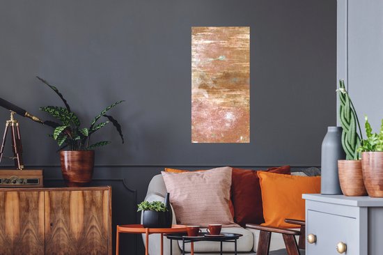 Stickers Stickers muraux - Bronze - Métal - Rouille - 40x80 cm - Feuille adhésive