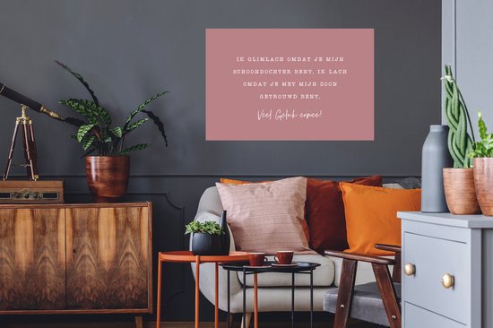 Stickers Stickers muraux - Mariage - Proverbes - Belle-fille - 90x60 cm - Feuille adhésive