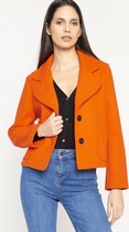 LOLALIZA Korte jas - Oranje - Maat L