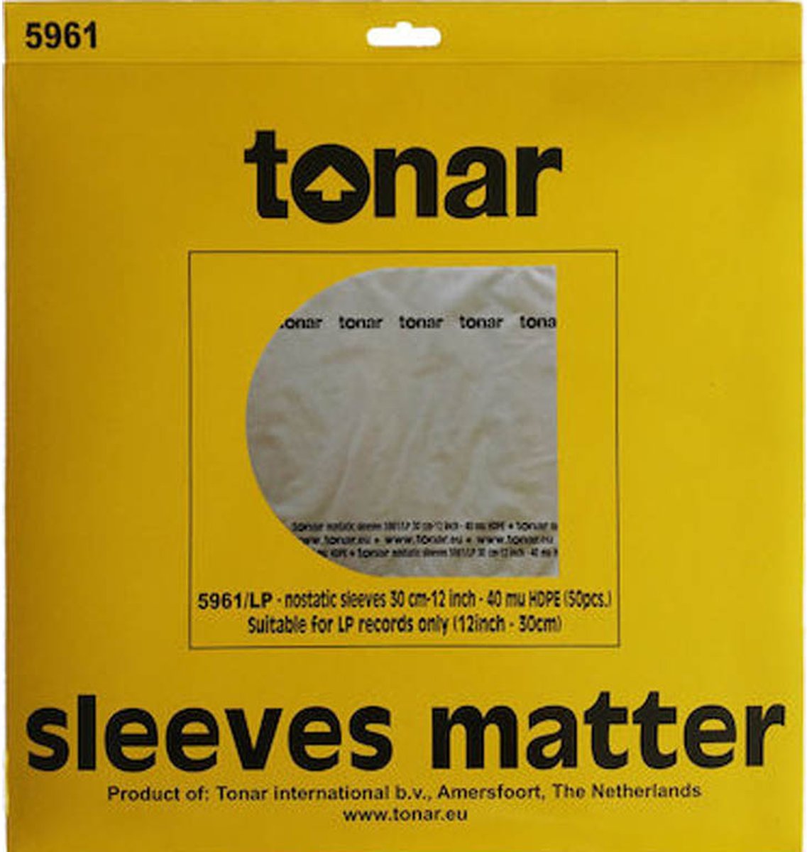 Tonar Sleeves (antistatische binnenhoezen) (5961) Platenspeleraccessoire