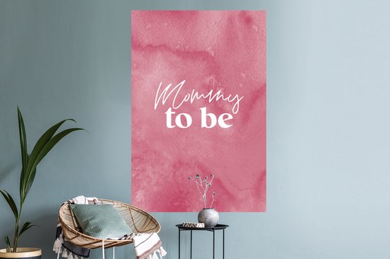 Stickers muraux - Film autocollant - Future maman - Maman - Citations - Dictons - 80x120 cm - Film adhésif - Stickers muraux Chambre d'enfant - Papier peint autocollant