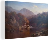 Canvas Schilderij Pennsylvania landscape - schilderij van Paul Weber - 30x20 cm - Wanddecoratie