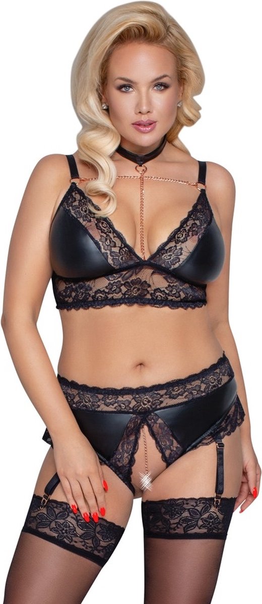 Goedkoopste Curvy Bondage Beha Lingerie Set