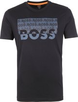 Hugo Boss - T-shirt Thinking Logo Responsible Zwart - 3XL - Regular-fit