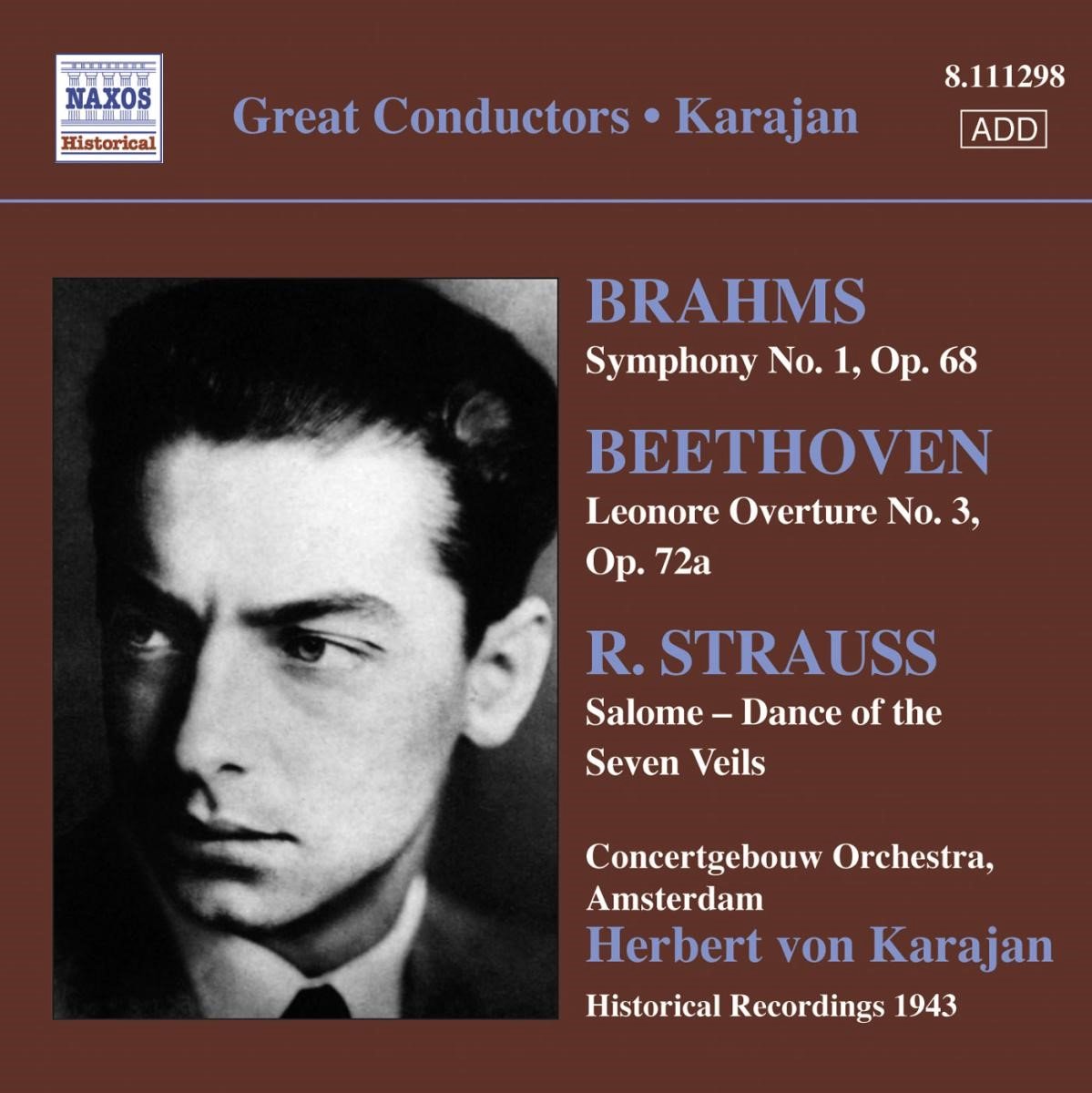 Royal Concertgebouw Orchestra, Herbert Von Karajan - Symphony No.1 (CD)