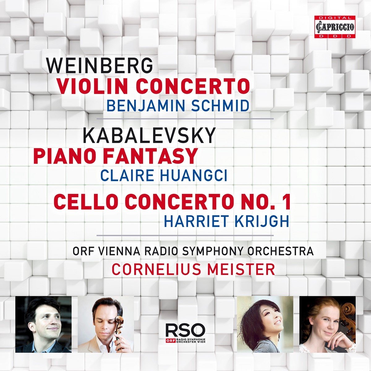 Benjamin Schmid, Claire Huangci, Harriet Krijgh, ORF Radio-Symphonieorchester Wien, Cornelius Meister - Violin Concerto | Piano Fantasy | Cello Concerto (CD)