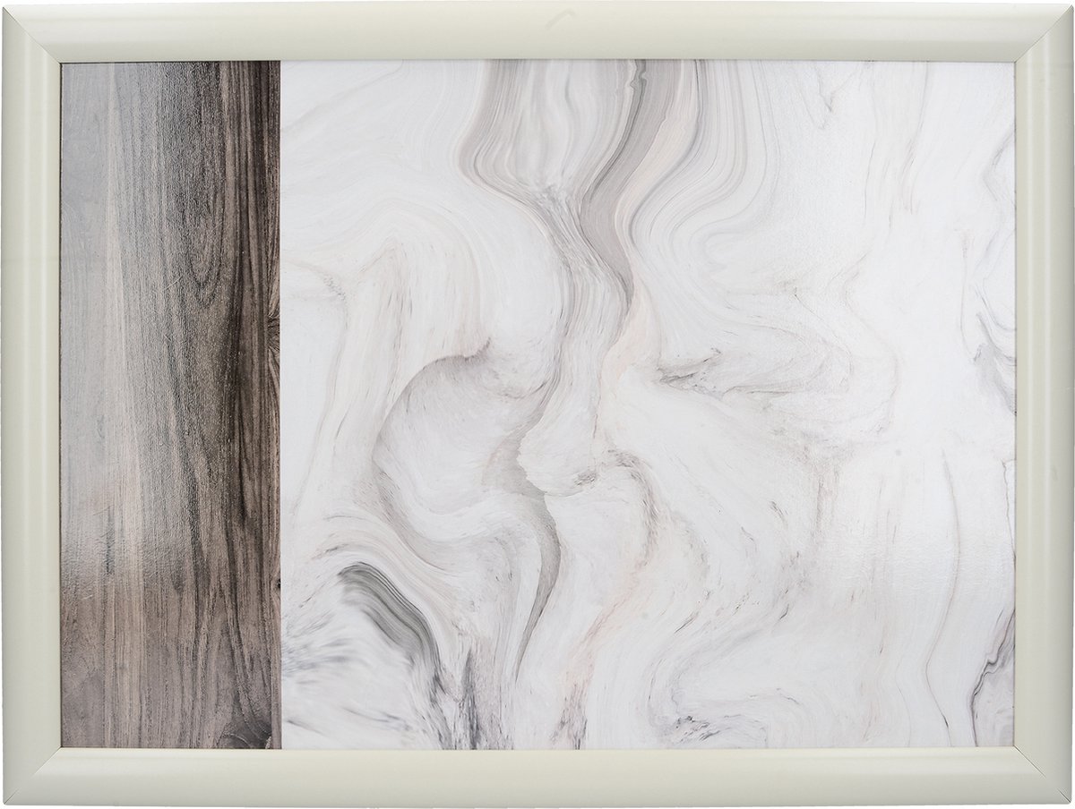 Laptray, Schoot Dienblad, Marmer Effect, 44 x 34 cm - Creative Tops
