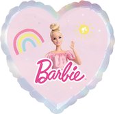 Anagram Folieballon Barbie Hart Meisjes 43 Cm Roze