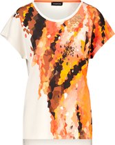 TAIFUN Dames Shirt met 1/2-mouwen en abstracte print