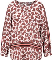 SAMOON Dames Casual blouse met ronde hals, EcoVero