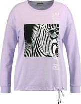 SAMOON Dames Sweatshirt met zebraprint