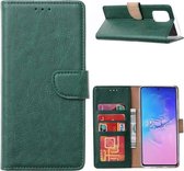 LuxeBass Hoesje geschikt voor Samsung Galaxy S10 Lite 2020 - Bookcase Groen - portemonee hoesje - telefoonhoes - gsm hoes - telefoonhoesjes