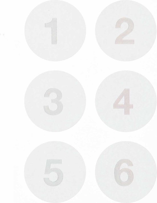 Paper Poetry Adventskalender stickers Mint 24st.