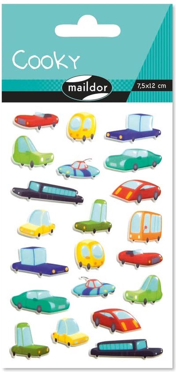 COOKY 3D STICKERS AUTO'S