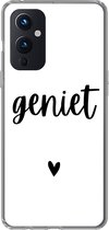 Geschikt voor OnePlus 9 hoesje - Spreuken - Quotes - Geniet - Siliconen Telefoonhoesje