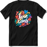 Love Wins | Pride T-Shirt | Grappig LHBTIQ+ / LGBTQ / Gay / Homo / Lesbi Cadeau Shirt | Dames - Heren - Unisex | Tshirt Kleding Kado | - Zwart - 3XL