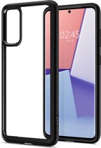 Samsung Galaxy S20 Hoesje - Spigen - UltraHybrid Serie - Hard Kunststof Backcover - Matt Black - Hoesje Geschikt Voor Samsung Galaxy S20