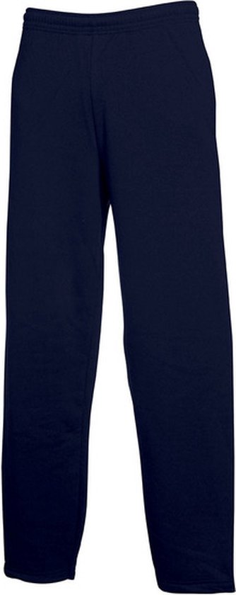 Joggingbroek Fruit of the Loom donkerblauw/deep navy voor volwassenen  straight/open | bol.com
