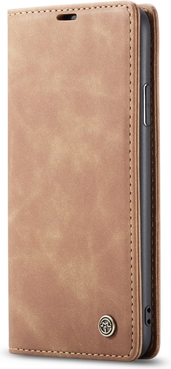 iPhone 11 Pro Hoesje - Caseme - Serie - Kunstlederen Bookcase - Bruin - Hoesje Geschikt Voor iPhone 11 Pro