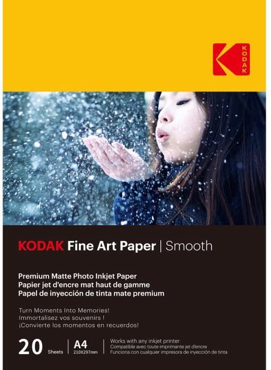 Kodak Fotopapier - Fine Art Mat - 230g/m² - A4 - 20 vellen
