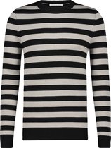 Purewhite -  Heren Regular Fit   Trui  - Zwart - Maat S