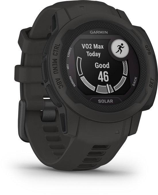 Garmin Instinct 2S Solar - Sporthorloge met GPS - Smartwatch voor heren - Zon Oplaadbaar - 40mm - Graphite