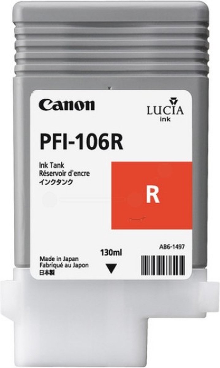 CANON PFI-106R inktcartridge rood standard capacity 130 ml 1-pack