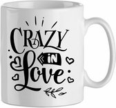 Mok 'Crazy in love' | Valentijn | Valentine | Kadootje voor hem| Kadootje voor haar | Liefde