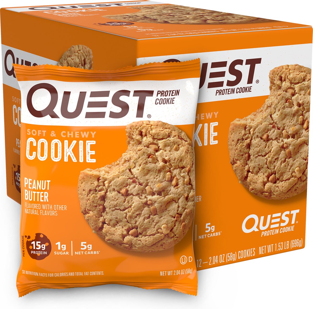 Quest nutrition Protein Cookies-Peanut Butter