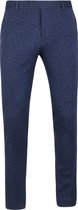 Suitable - Pantalon Jersey Melange Donkerblauw - Slim-fit - Pantalon Heren maat 54