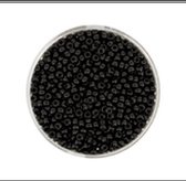 9660-824 Jap. Miyukirocailles - 2,2mm - opaque black - 12 gram