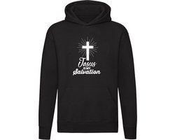 Jesus is my Salvation | Unisex | Trui | Sweater | Hoodie | Capuchon | Zwart | Jezus is mijn redding | Messias | Christen | Christendom | Evangelie | Nieuwe Testament | God