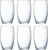 Set van 24x stuks tumbler waterglazen 360 ml van glas - Drinkglazen