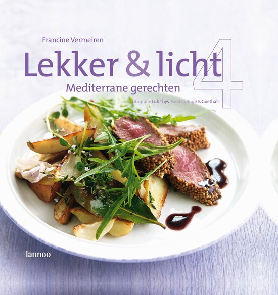Cover van het boek 'Lekker & licht / 4 Mediterrane gerechten' van F. Vermeiren