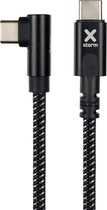 Xtorm / USB-C naar USB-C Kabel - Haaks / 90 graden hoek - 150cm - Zwart