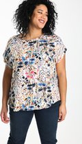 Paprika Dames Hemd met bloemenprint - Outdoorblouse - Maat 46