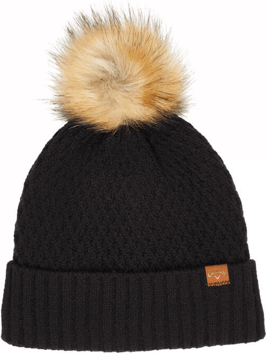 Callaway Ladies Pom Pom Beanie Zwart