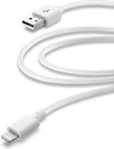 Cellularline - Data kabel, Apple iPhone lightning (2m), wit