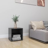 Decoways - Tv-meubel 37x35x37 cm spaanplaat hoogglans grijs