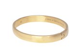 Essential Collectie Grace | Ronde armband dames  goudkleurig - Large (67x58mm) - Stainless steel bangle met onzichtbare sluiting