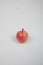 Kunstfruit - Appel - topkwaliteit decoratie - 2 stuks - tafeldecoratie - rood - 3,5 cm hoog