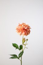 Kunstbloem - Dahlia Hillcrest - topkwaliteit decoratie - 2 stuks - zijden bloem - Paars - 44 cm hoog