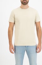 Purewhite -  Heren Regular Fit  Essential T-shirt  - Bruin - Maat L