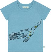 Smitten Organic - 'Safari Hawk Guide' Blauw T-shirt met korte mouwen