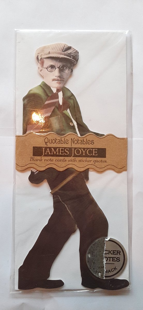 the unemployed philosophers guild james joyce quotable notes bedankt wenskaart - verjaardagskaart- ansichtkaart – felicitatiekaart met Envelop