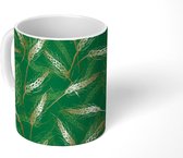Mok - Koffiemok - Graan - Goud - Patronen - Mokken - 350 ML - Beker - Koffiemokken - Theemok