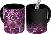 Magische Mok - Foto op Warmte Mokken - Koffiemok - Mandala - Tandwiel - Patronen - Magic Mok - Beker - 350 ML - Theemok