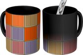 Magische Mok - Foto op Warmte Mokken - Koffiemok - Container - Patchwork - Pastel - Geometrie - Design - Magic Mok - Beker - 350 ML - Theemok