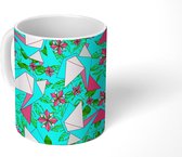 Mok - Koffiemok - Origami - Vogel - Design - Mokken - 350 ML - Beker - Koffiemokken - Theemok