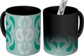 Magische Mok - Foto op Warmte Mokken - Koffiemok - Winter - Turquoise - Design - Magic Mok - Beker - 350 ML - Theemok